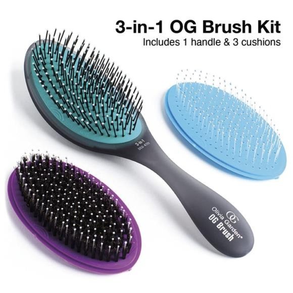 Brush Detangler,removable cushion for easycleaning,scalphugging for scalpmassage - Picture 5 of 6